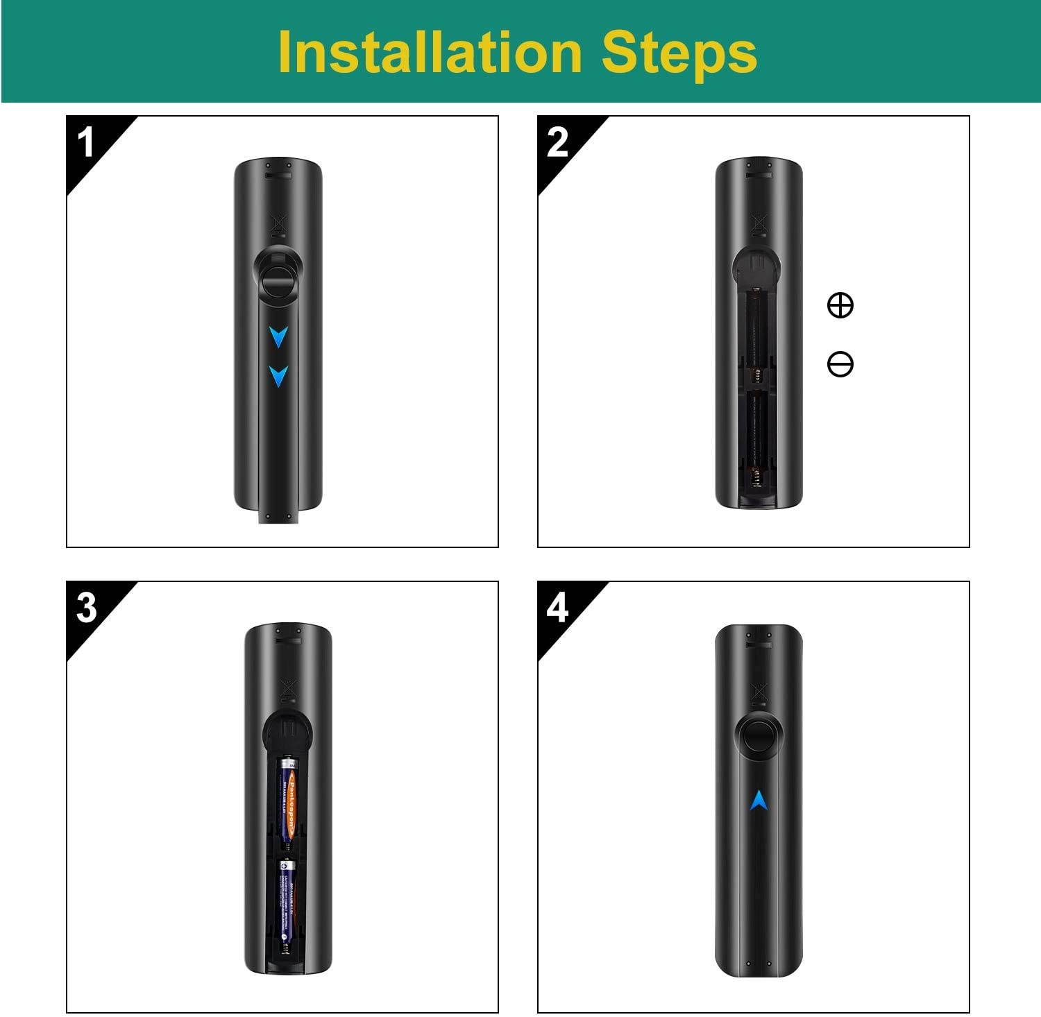 Motiexic Universal Remote Control Compatible with Samsung Tv, Replacement Remote for All Samsung LCD LED HDTV 3D Smart TV, with HUB Button (Including 2AAA Battery)