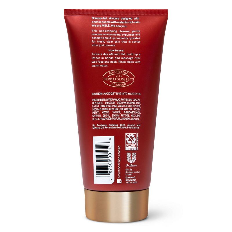 MELE Refresh Gentle Hydrating Facial Cleansing Gel for Melanin Rich Skin - 5 fl oz