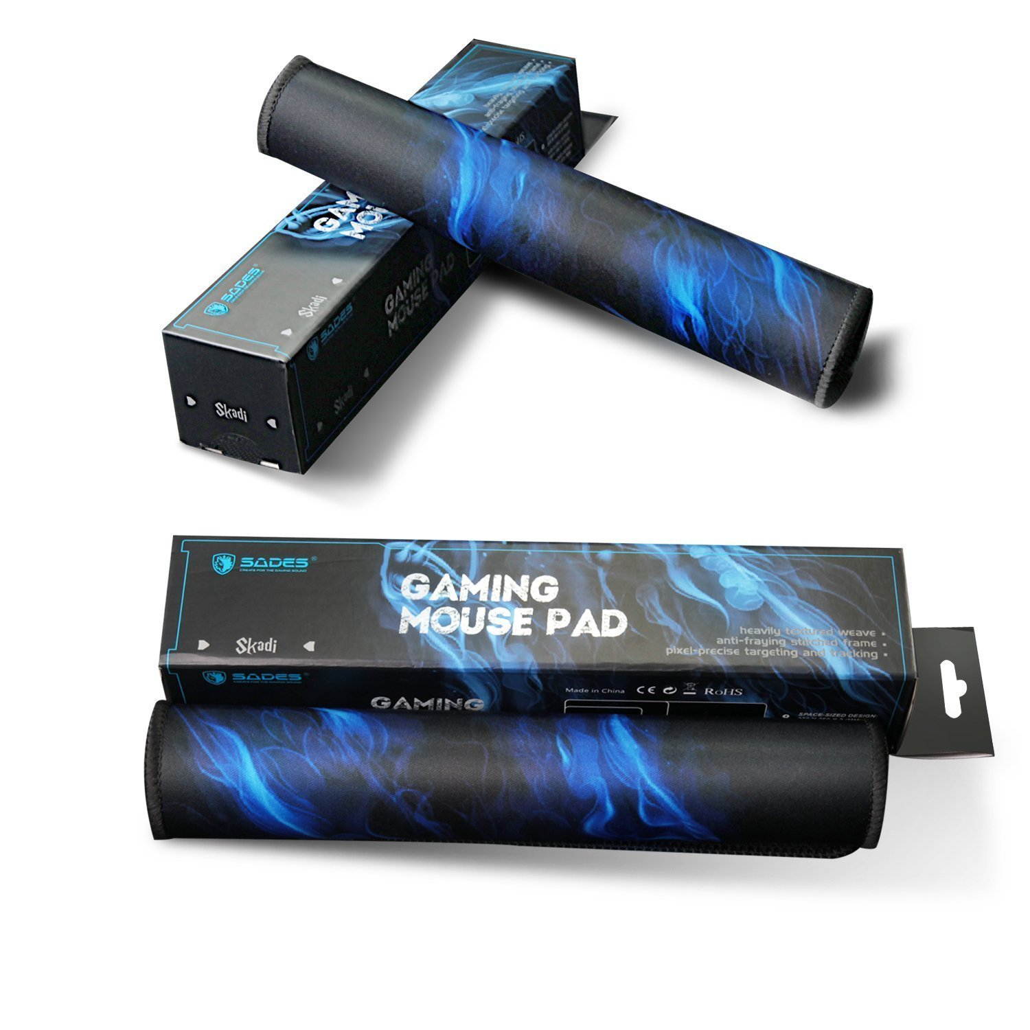 ANIVIA G30 PC Professional Gaming Mouse Pad/Mat with Stitched Edges 3mm Thick Non-Slip Waterproof Rubber Base for Mouse (Black) Size:11.81"x9.84"x0.12"