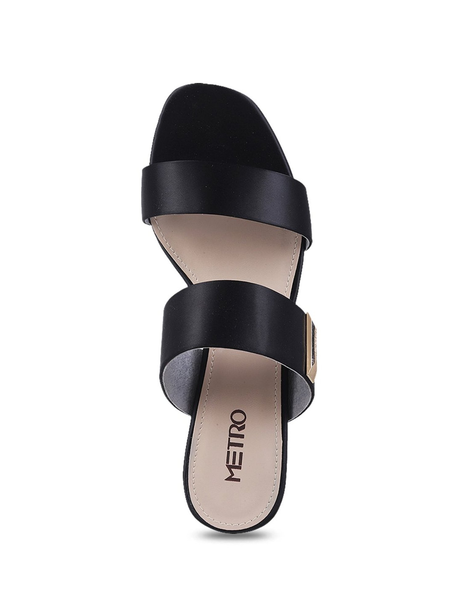 Metro Women's Black Casual Sandals