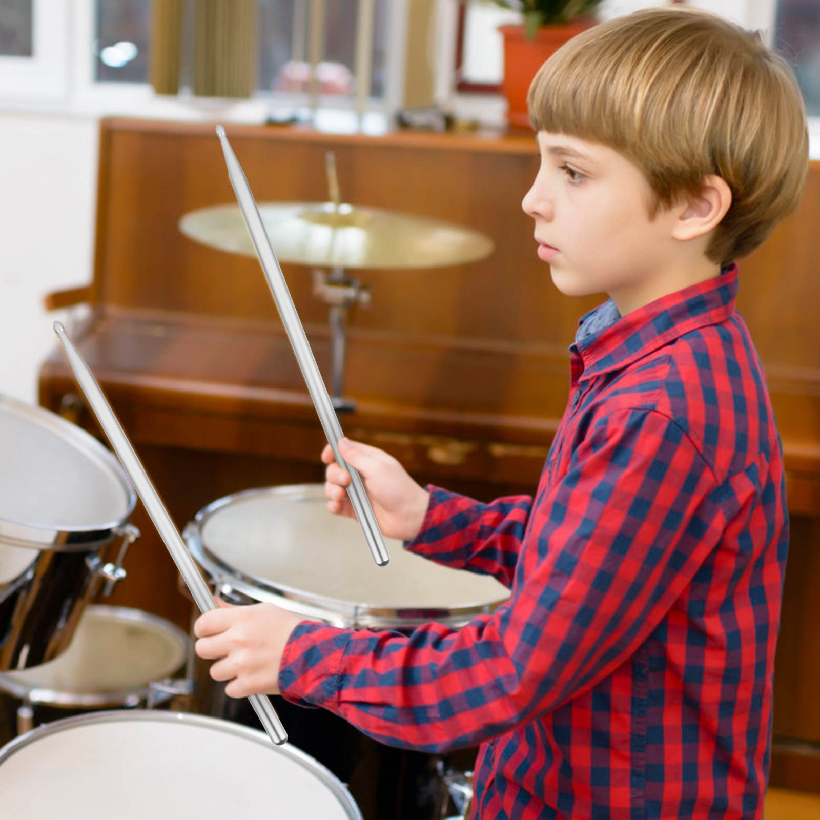 1 Pair of 5A Musical Instrument Practicing Drum Sticks Professional Drumsticks