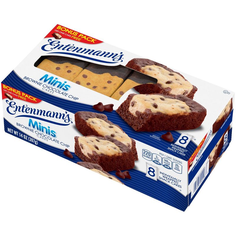 ENTENMANN'S MINI CHOCOLATE CHIP BROWNIE - 7ct/14oz