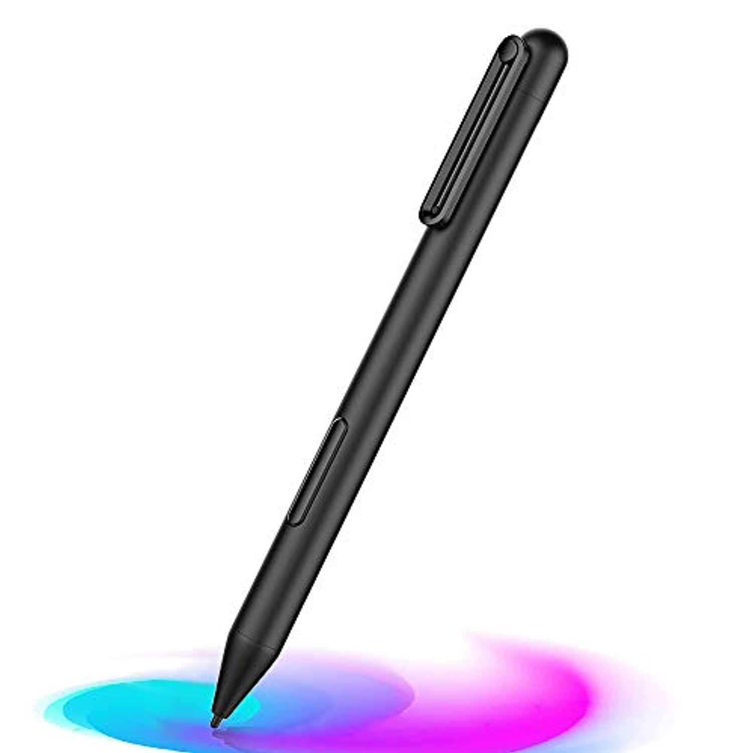 moko stylus pen compatible with surface pro 3/4/5/6/7/x,surface 3/go/go 2/book 3&2&1/laptop, stylus capacitive digital active pencil with 1024 pressure sensitivity supporting 600hr
