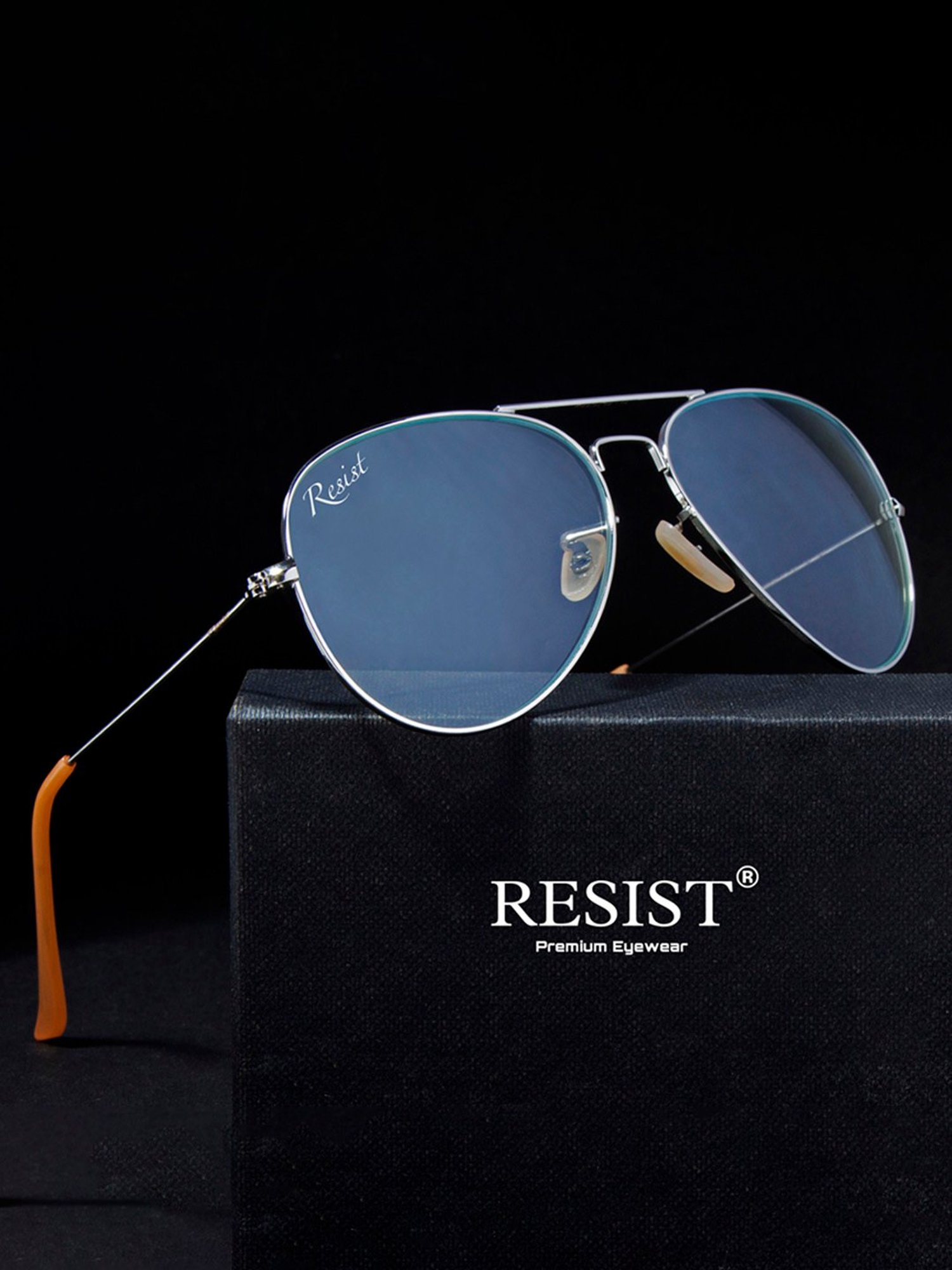 Resist Eyewear Clear Aviator UV Protection Unisex Sunglasses