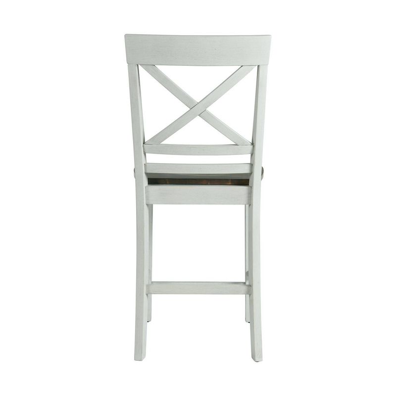 5pc Bedford Counter Height Dining Set and 4 Chairs Brown/Cream - Picket House Furnishings