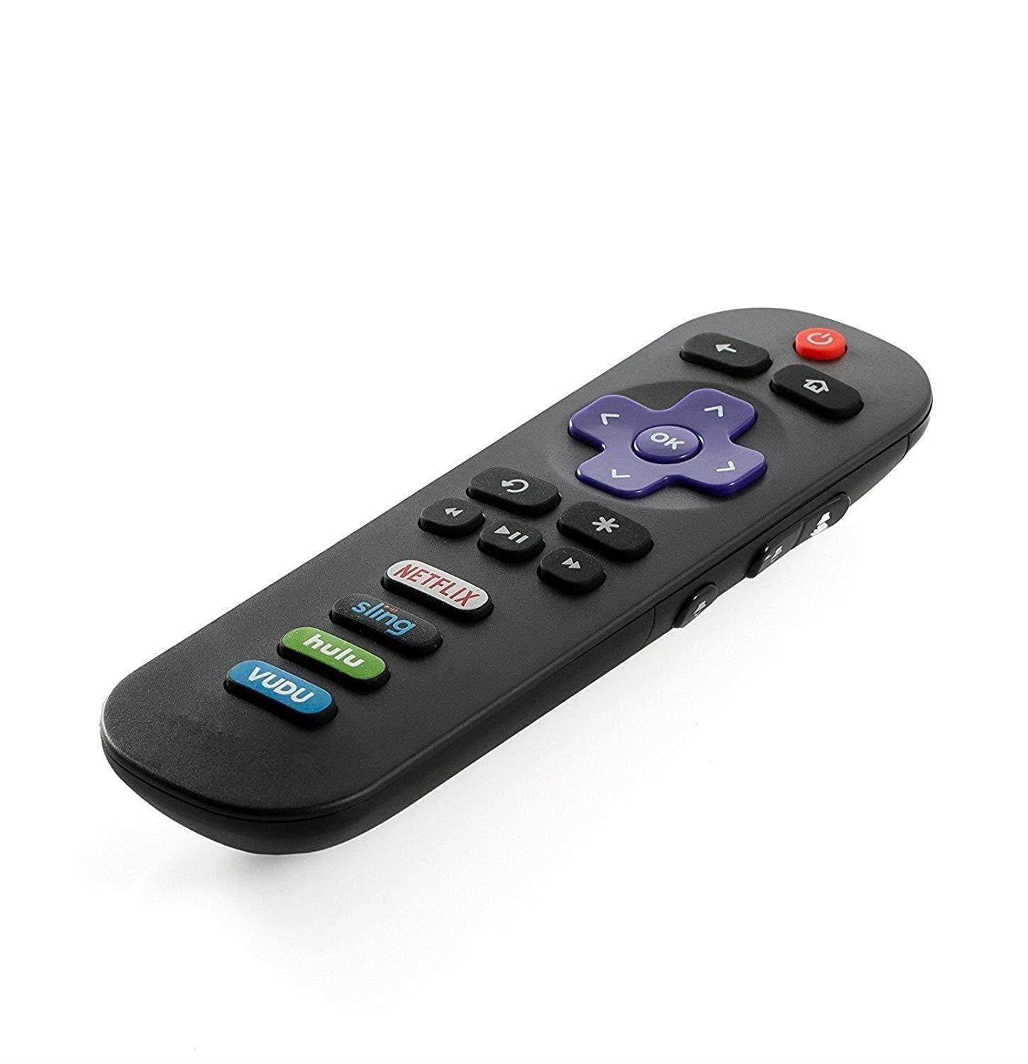 Remote Control and a Free Black Holder fit for TCL Roku TV 55UP120 55us57 55S401 49S405 65S405 65s401 55s405 32S3850 32S3700 40FS3800 32S3800 2017 2018 TV