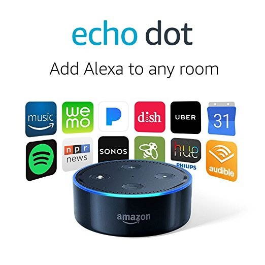 Echo Dot (2nd Generation) - Smart speaker with Alexa - Black Hands-Free Speakers Homes