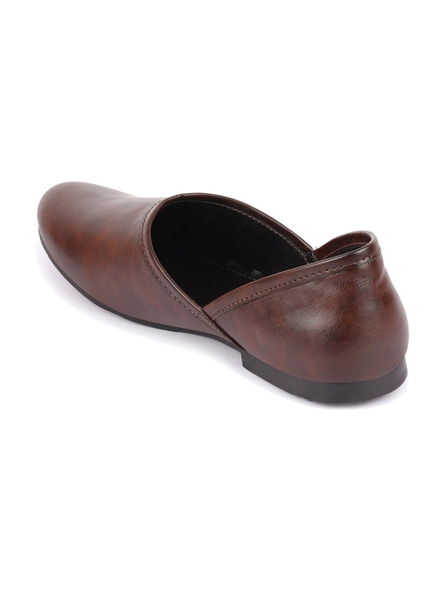 Fausto Men's Brown Ethnic Juttis