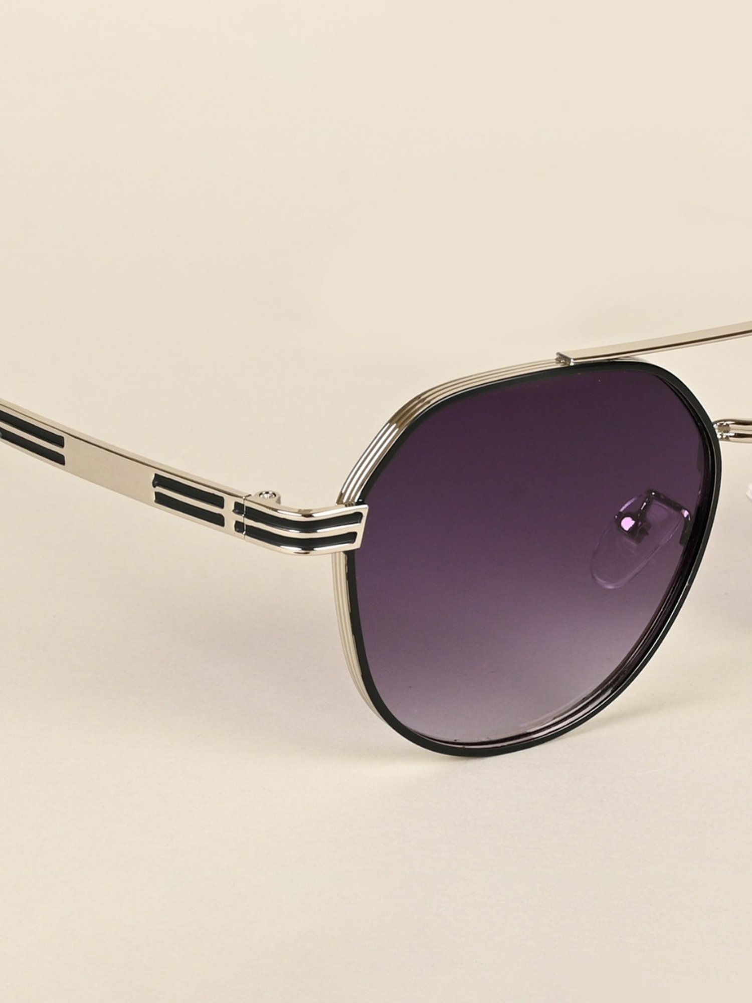 Voyage Purple Round UV Protection Unisex Sunglasses