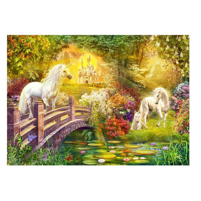 Wuundentoy Gold Edition: Enchanted Gardens Unicorns Jigsaw Puzzle - 300pc
