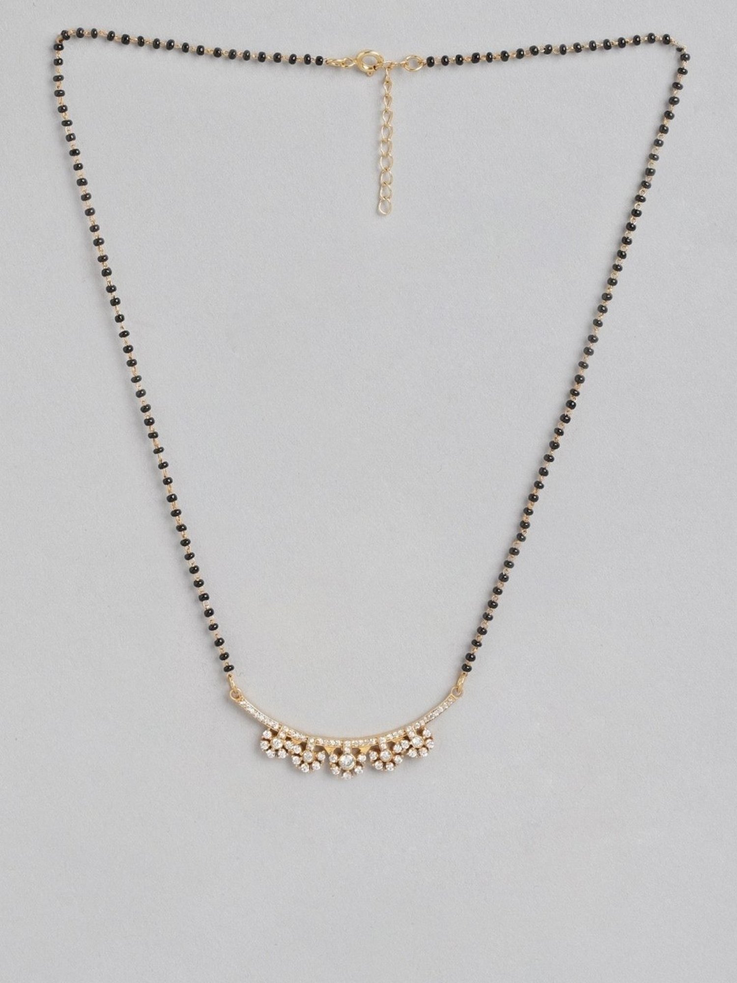 March by FableStreet 92.5 Sterling Silver Floral Mangalsutra for Women