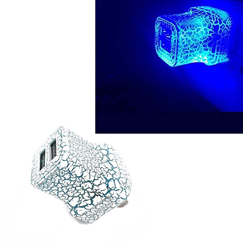 2 Amp Wall Charger Glow in The Dark Wall Charger 2Port USB LED Charger for iPhone 7 7 Plus iPod 5 Samsung Galaxy S7 S6 S4S5S6 HTC M8 M9 Sony Xperia Z3 LG Blue