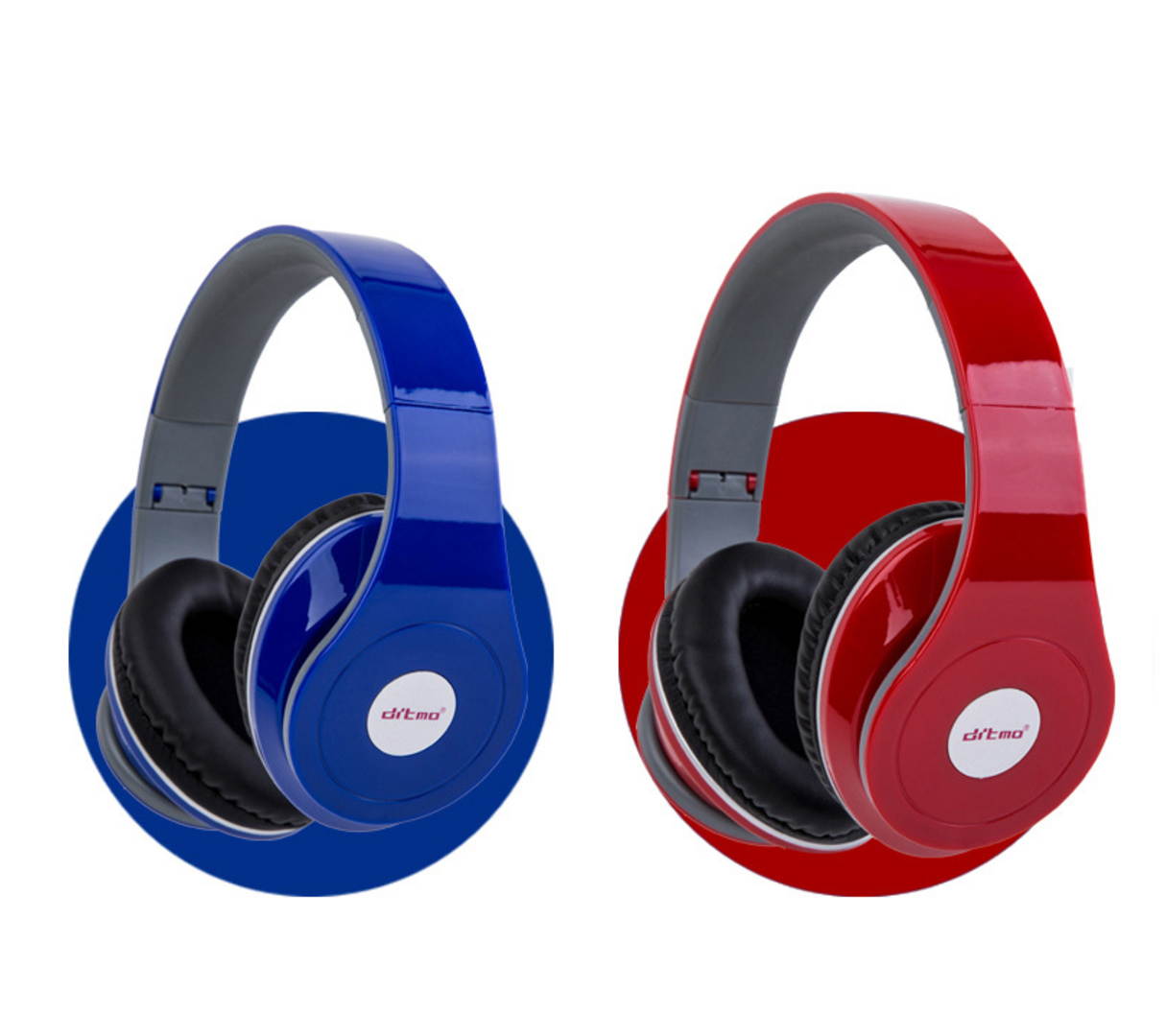 Head-mounted Wired music headset, Stereo Headset with Deep Bass, Foldable & Lightweight, Perfect for Cell Phone/TV/ PC and Travelling Sports Running