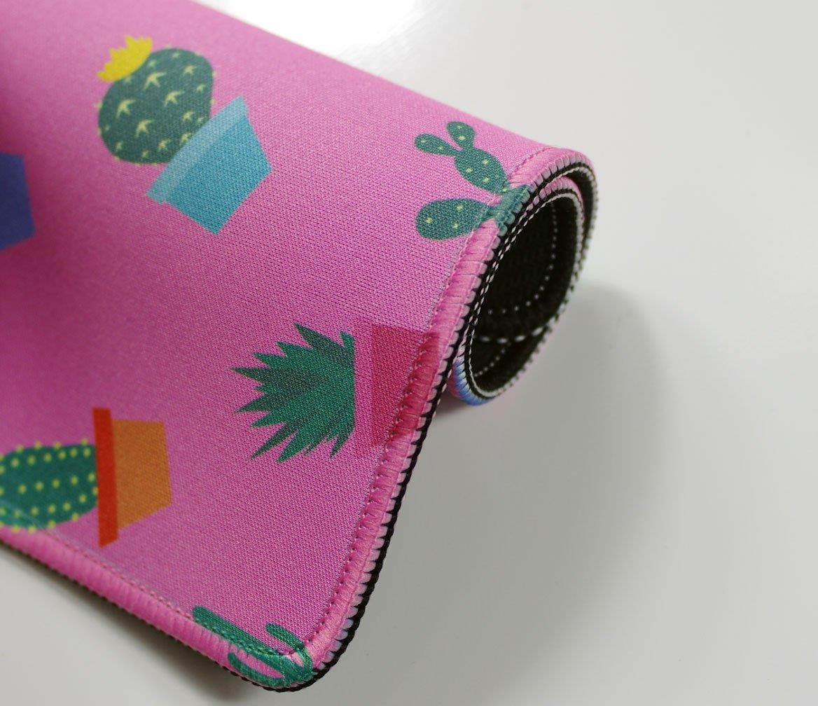 VIVIPOW TM Potted Cactus Plants Pattern Rectangle Non-Slip Rubber Mousepad Gaming Mouse Pad