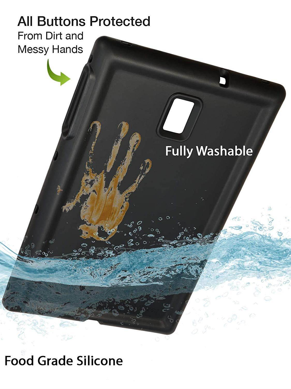 BobjGear Bobj Rugged Tablet Case for Samsung Galaxy Tab A 10.5 (SM-T590) Kid Friendly (Bold Black)