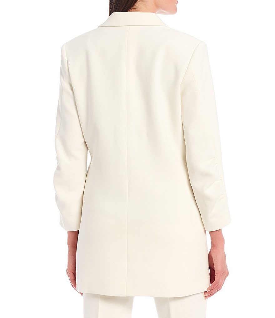 Tahari ASL 3/4 Ruched Sleeve Open Jacket