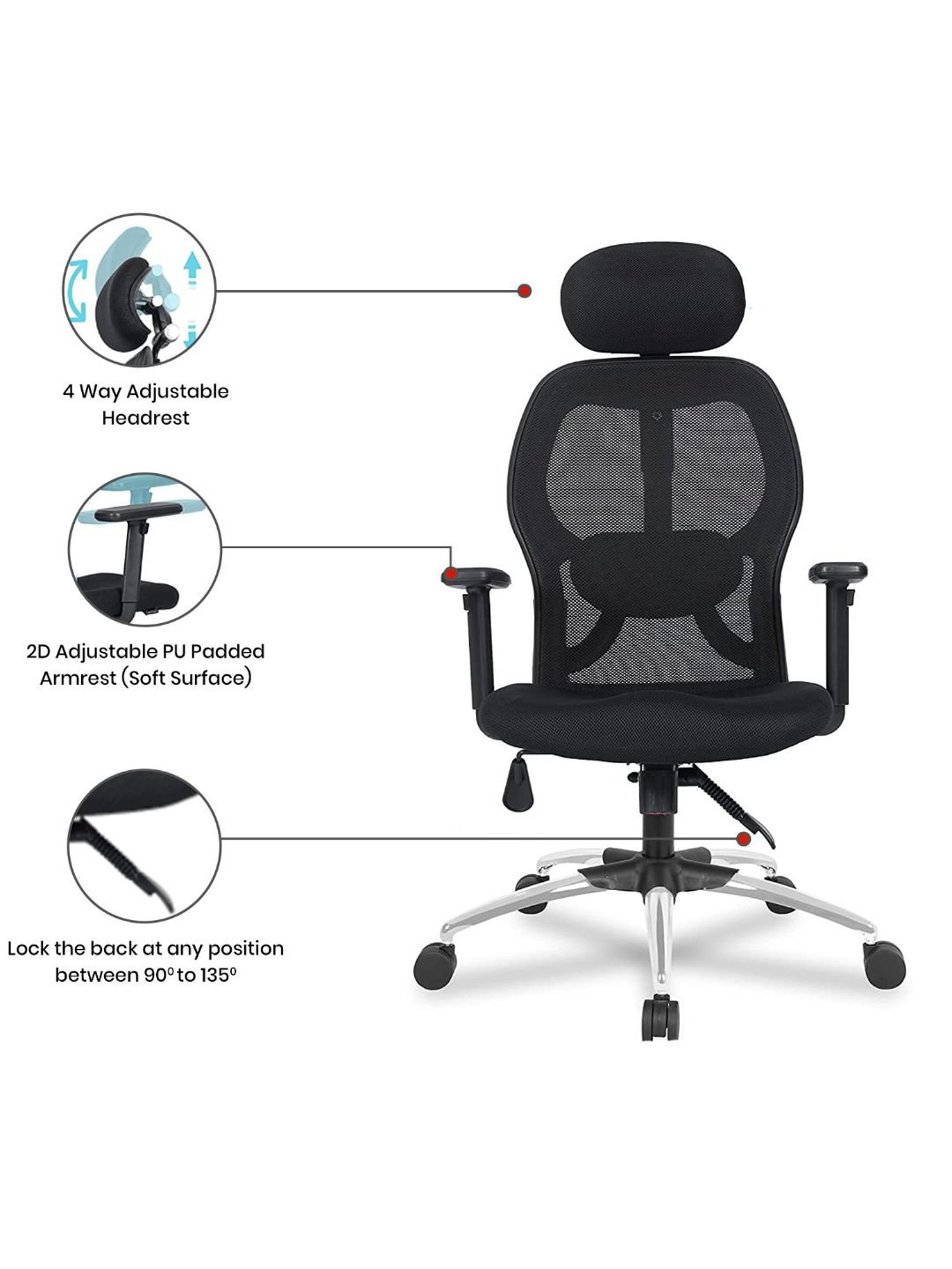 Green Soul New York Superb Black Foam Ergonomic Office Chair
