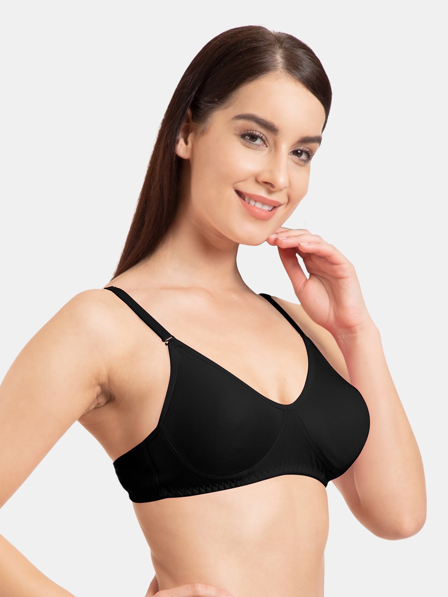 Tweens Black Non Wired Non Padded T-Shirt Bra