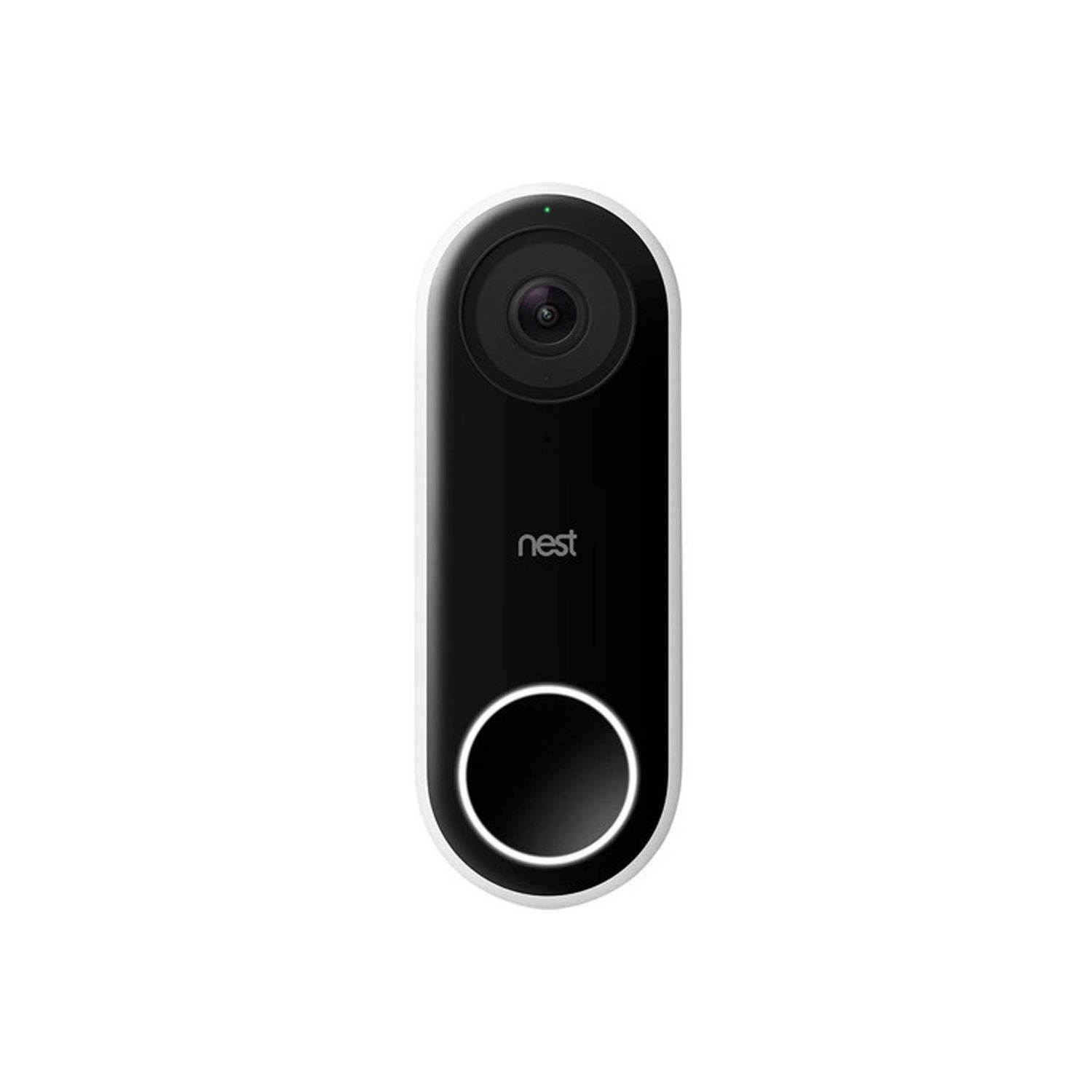 Nest Hello Smart Wi-Fi Video Doorbell (NC5100US) with 1-Year Warranty - HD Video, Night Streaming, 24/7 Streaming, HDR, Quiet Time and Wi-Fi Connectivity - White