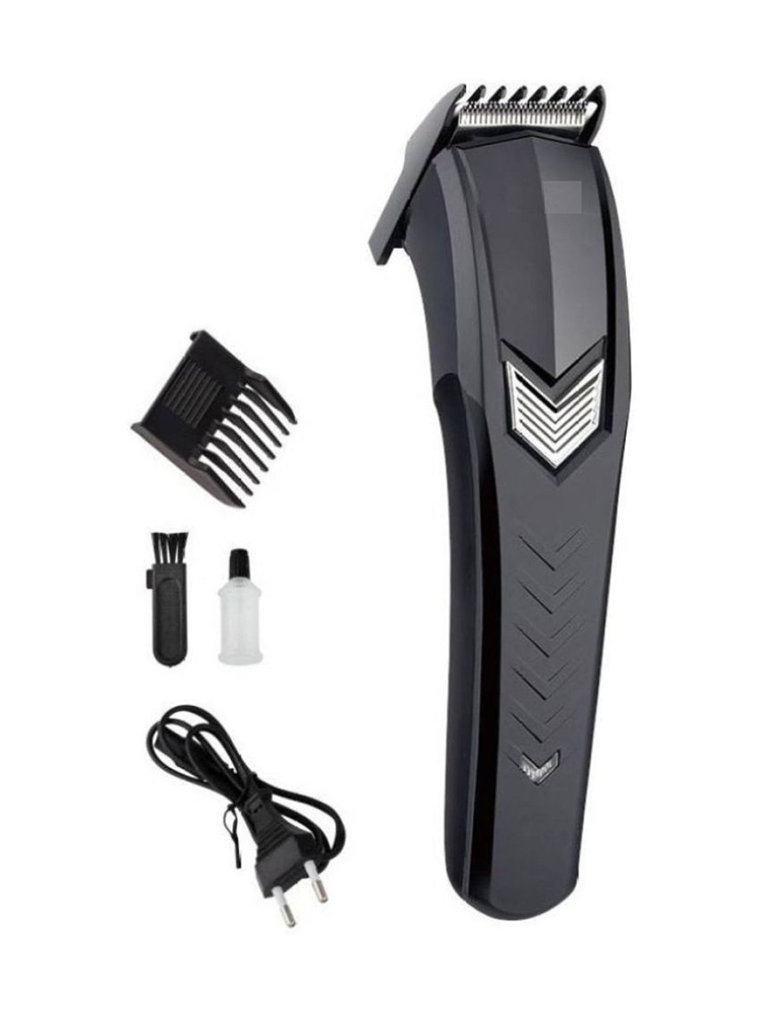 MRT HTC AT-527 Rechargeable Cordless Alloy Steel Blade Beard Trimmer for Men (Black)