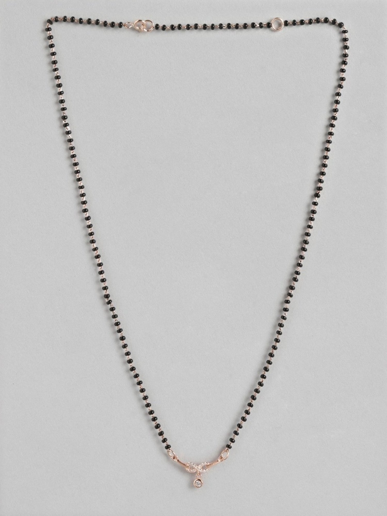 March by FableStreet 92.5 Sterling Silver Floral Mangalsutra for Women