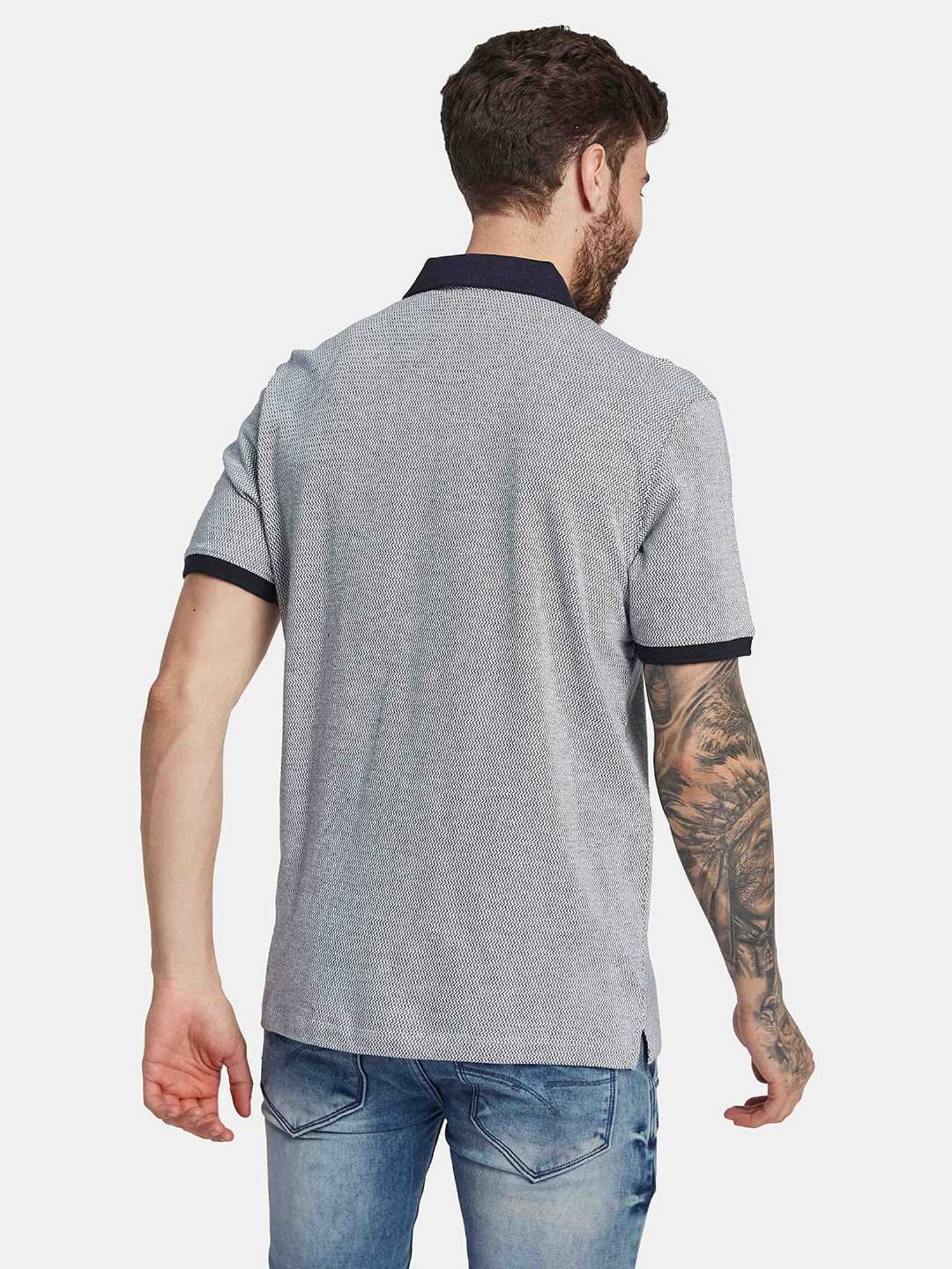 Octave Navy Regular Fit Polo T-Shirt