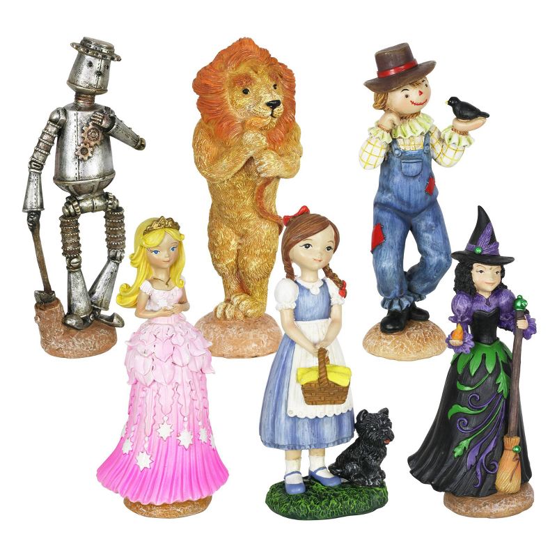 6pc Resin Oz Land Mini Fairy Tale Garden Set - Exhart