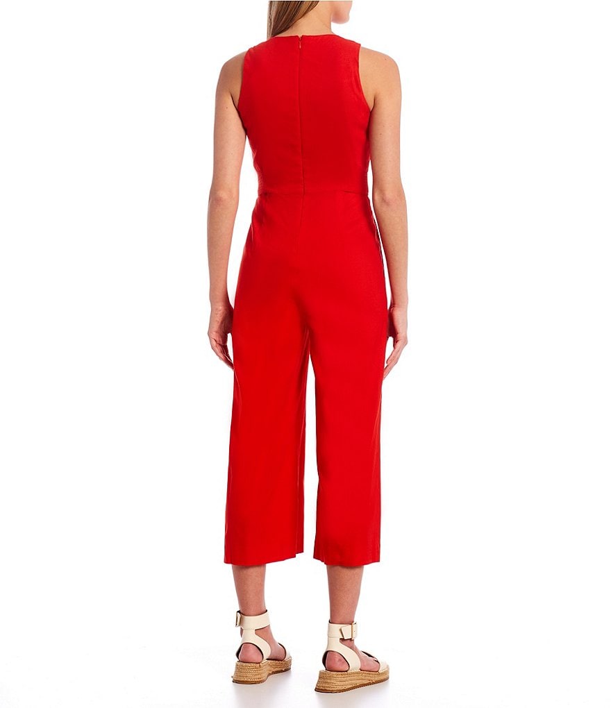 Antonio Melani Adelaide Linen Sleeveless Jumpsuit
