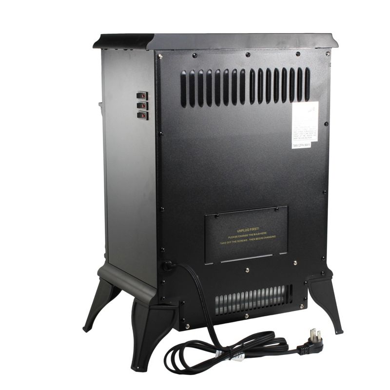 Comfort Zone Fireplace Stove Heater Black