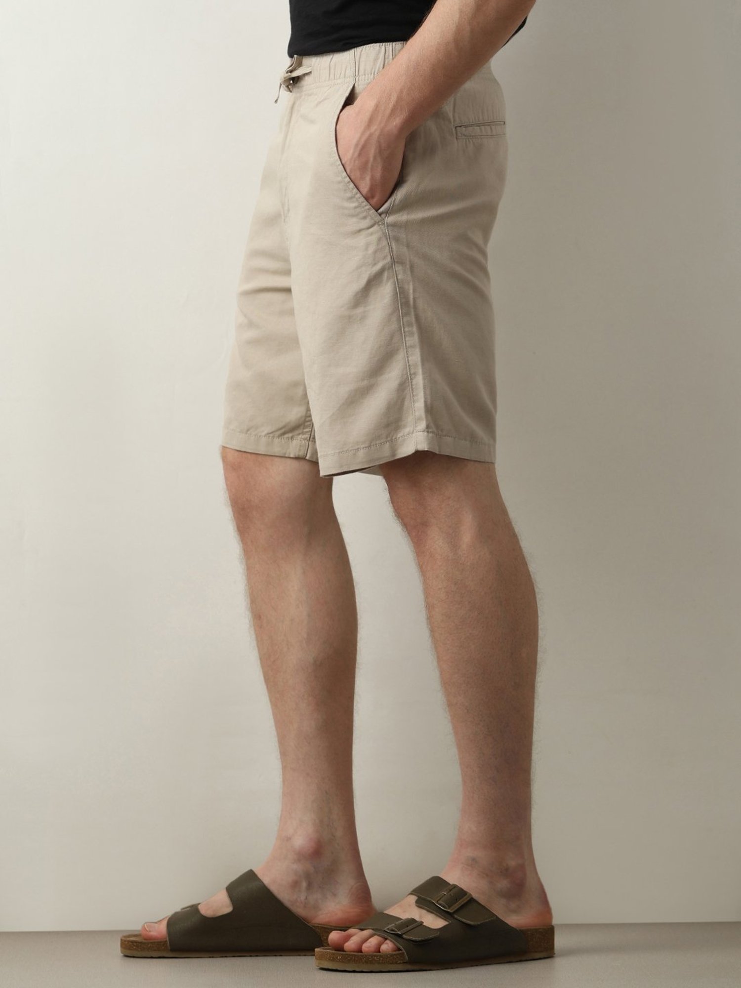 SELECTED HOMME Beige Regular Fit Chino Shorts