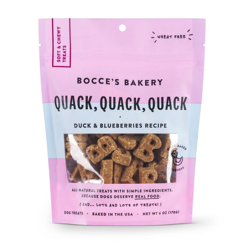 Bocce's Bakery Quack Quack Quack Soft and Chewy Dog Treats - 7oz