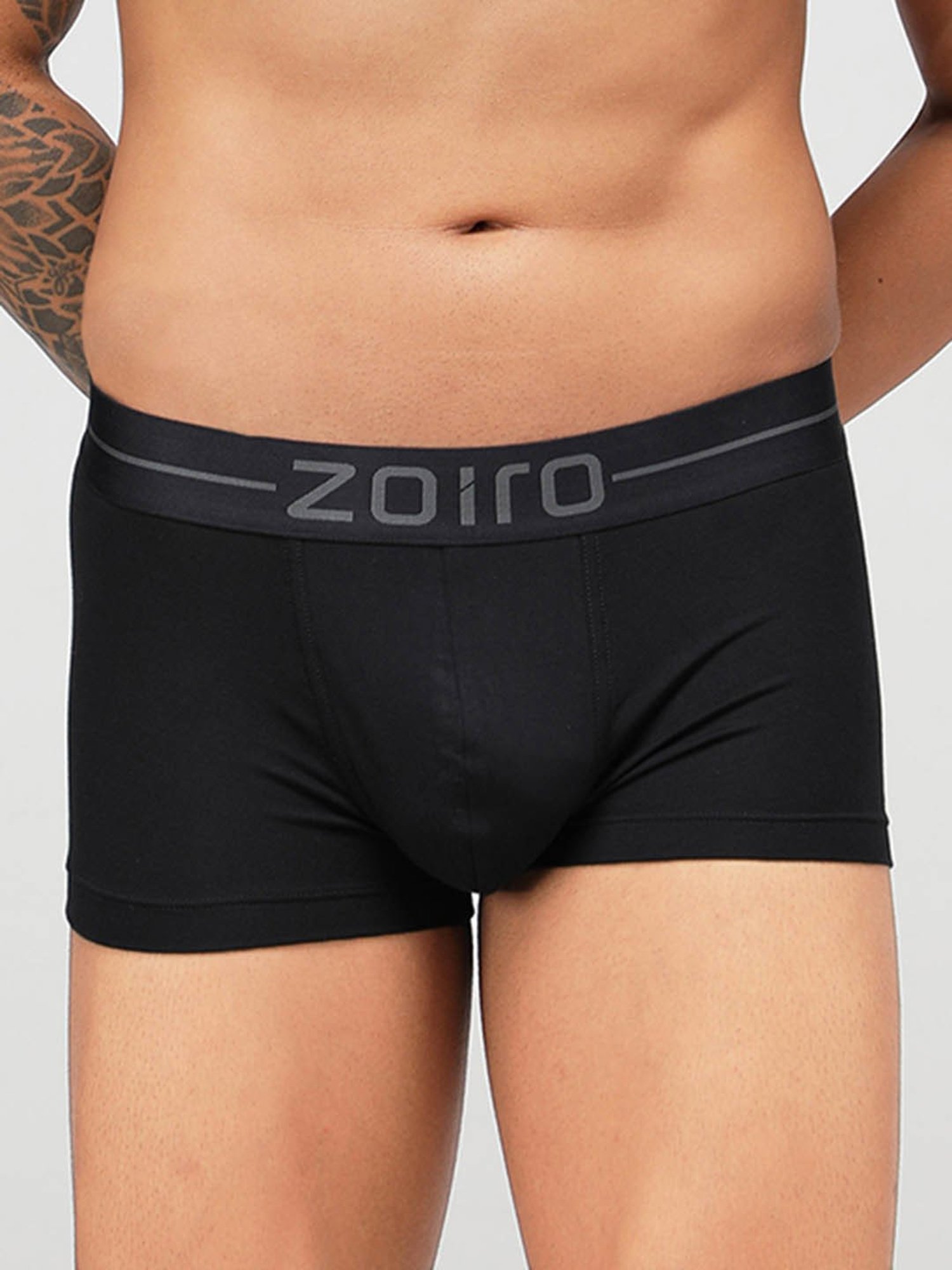 Zoiro Black Regular Fit Trunks