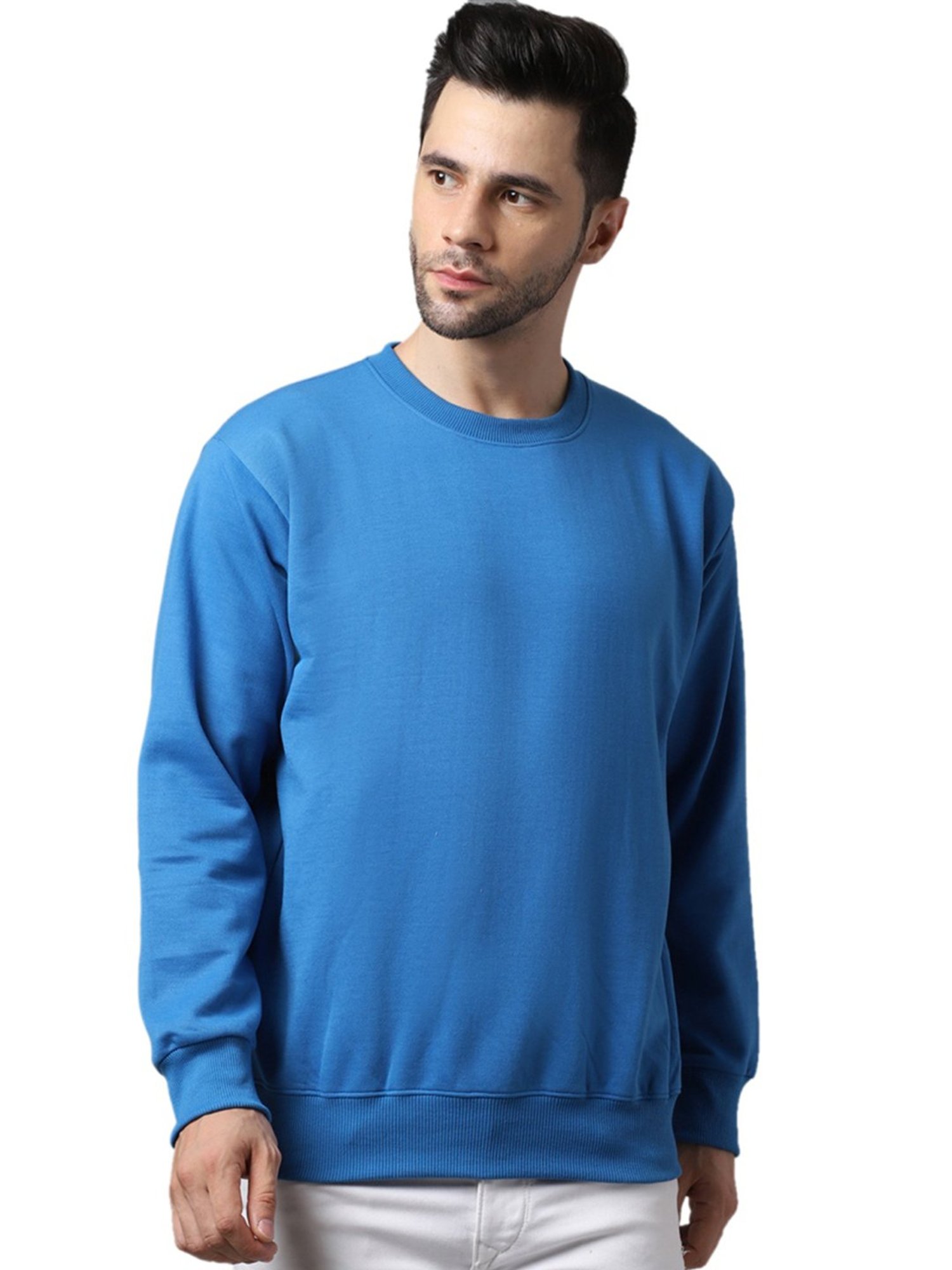 Vimal Jonney Blue & Yellow Regular Fit Sweatshirts - Pack of 2