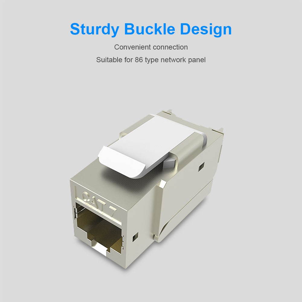 VENTION CAT7 Network Cable Coupler 10Gigabit RJ45 Coupler Cat7 LAN Connector Gold-plated Ethernet Modular