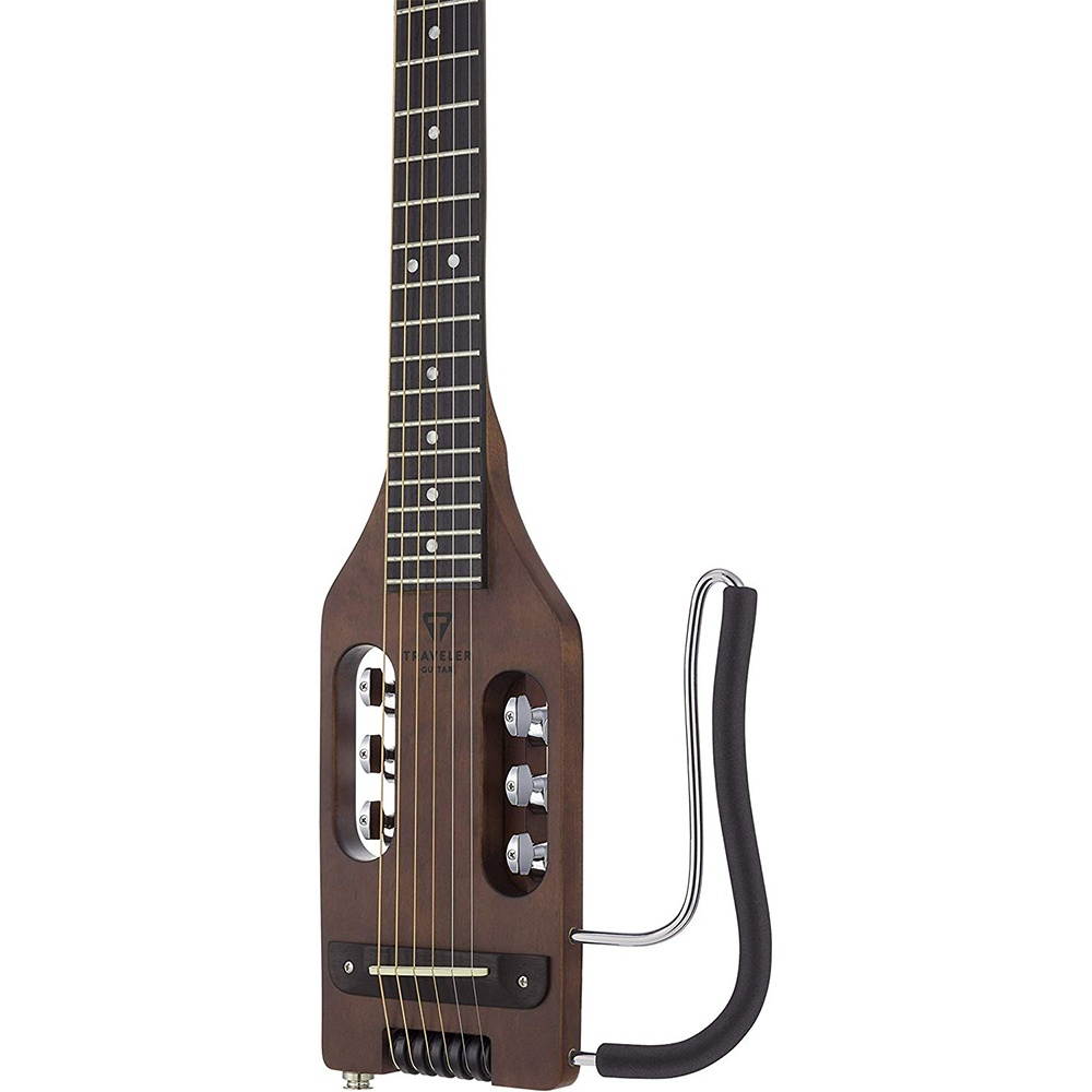 Traveler Guitar ULA ABNS 6-String Acoustic-Electric Guitar (Antique Brown) with VOX amPlug G2 Guitar Amp, HPC-A30 headphones & Clip-on Tuner Bundle