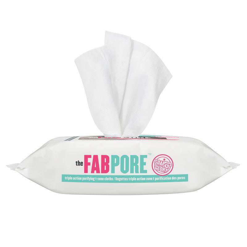 Soap & Glory Fab Pore T-Zone Triple Action Purifying Cloths - 25 ct