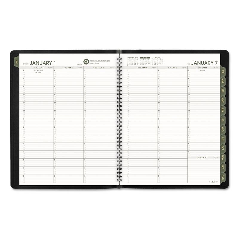 At-A-Glance Recycled Weekly/Monthly Classic Appointment Book 10 7/8 x 8 1/4 Black 2020 70950G05