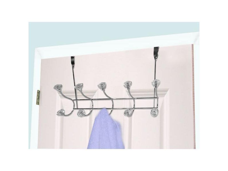 Three Tier Half Moon Glass Shelf Silver - Bath Bliss