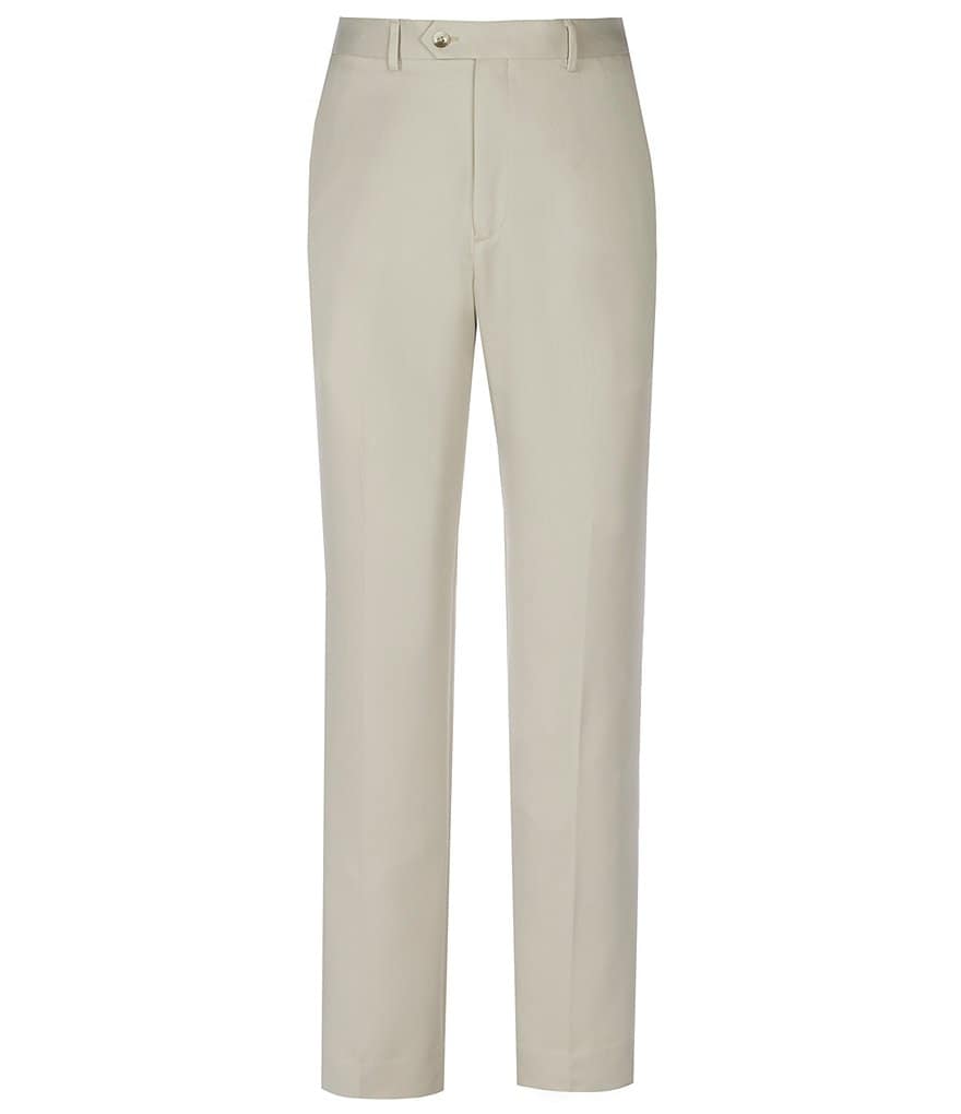 Hart Schaffner Marx Plaid Flat-Front Trouser Pants