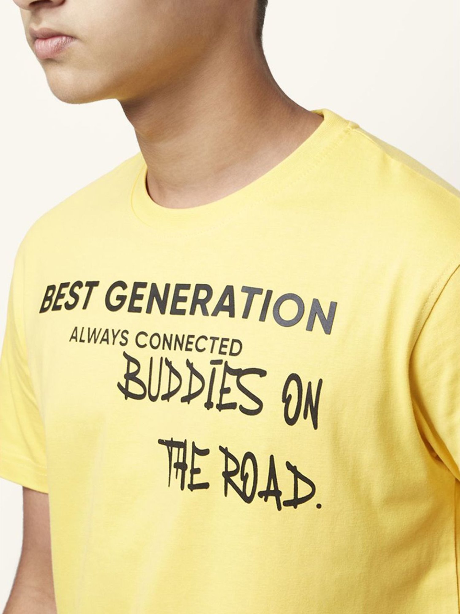Coolsters by Pantaloons Boys Yellow Cotton Printed T-Shirt