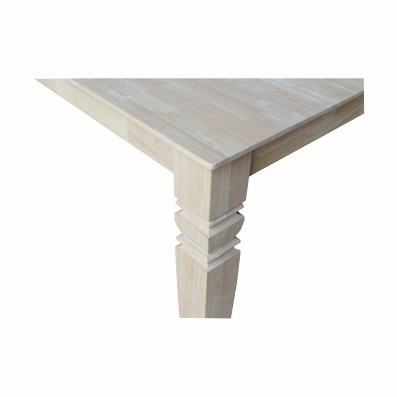 Java Butterfly Drop Leaf Extendable Dining Table - Unfinished - International Concepts