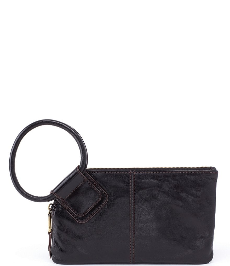 HOBO Sable Leather Ring-Handle Wristlet
