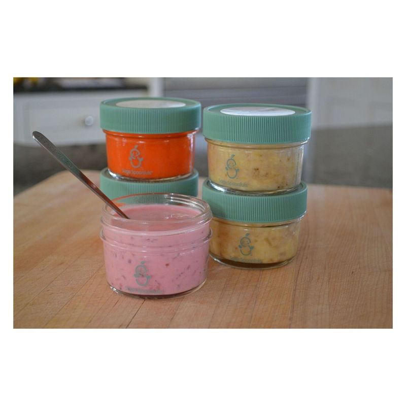 Sage Spoonfuls Small Batch 6pk Baby Food Storage Container - Clear - 4oz