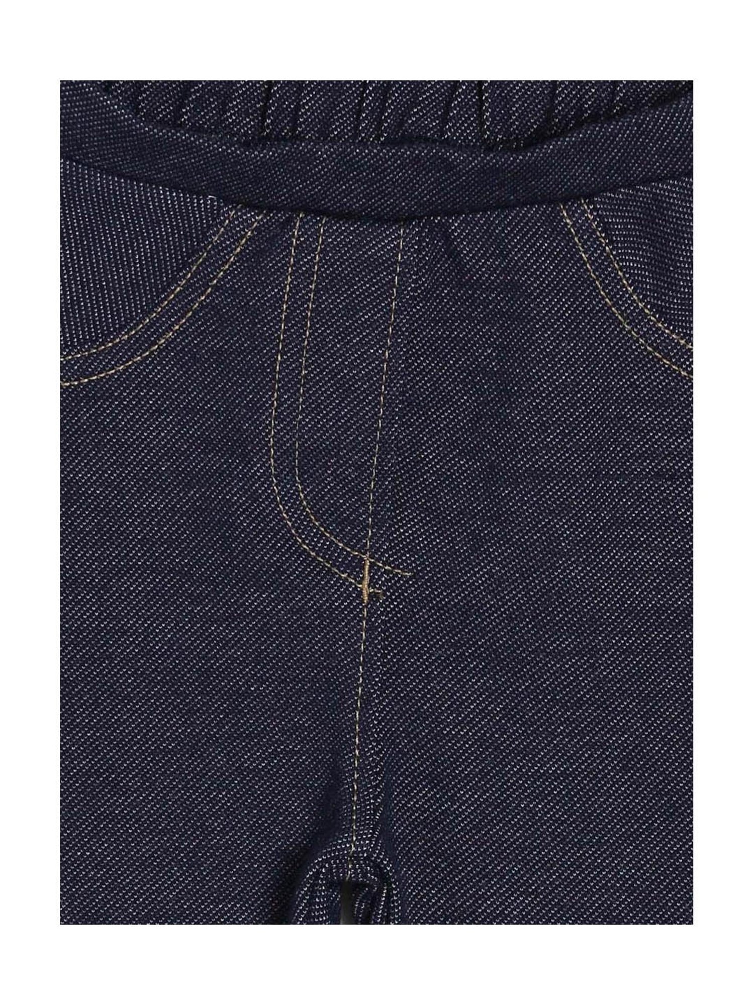 Mothercare Kids Blue Embroidered Jeggings
