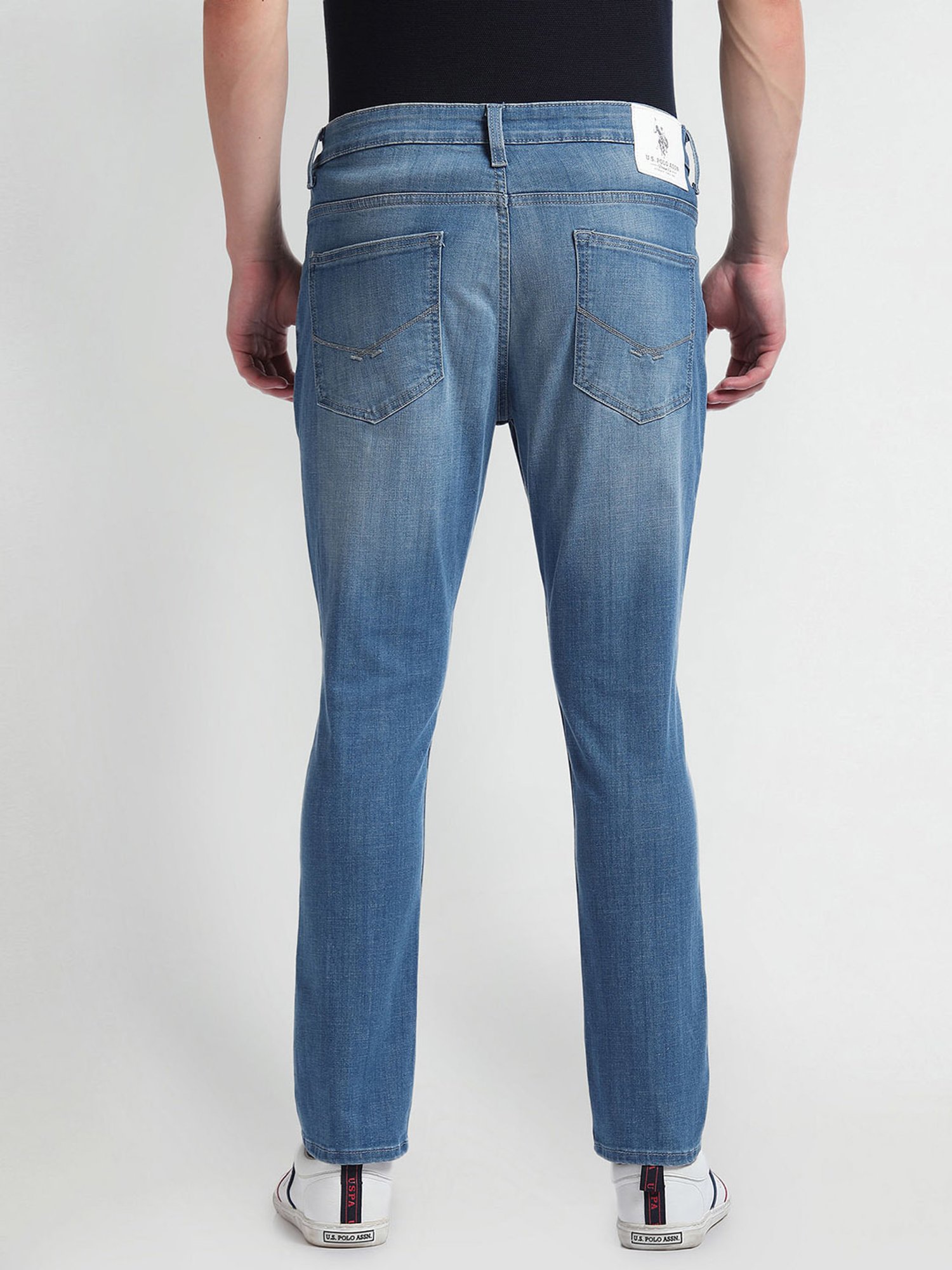 U.S. Polo Assn. Henry Blue Tapered Fit Heavily Washed Jeans