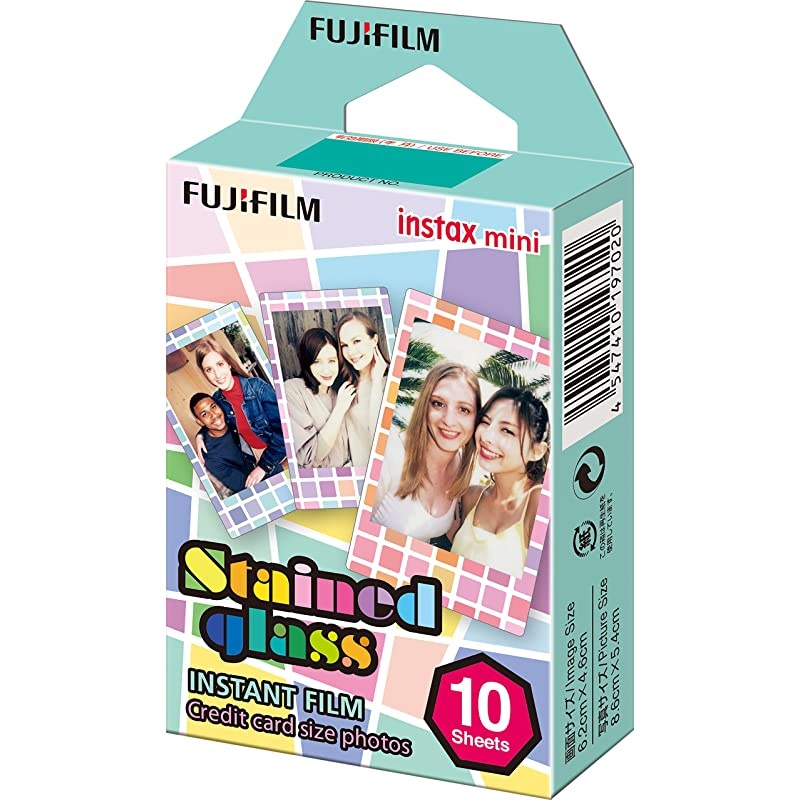 Instax Mini Stained Glass Instant Film (Multi-Color)