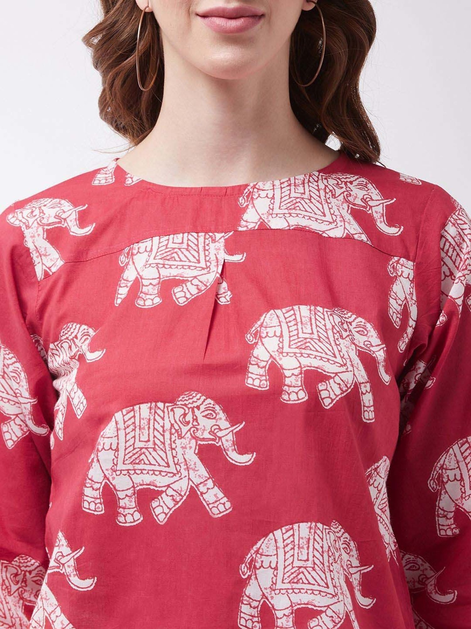 Inweave Pink Printed Top