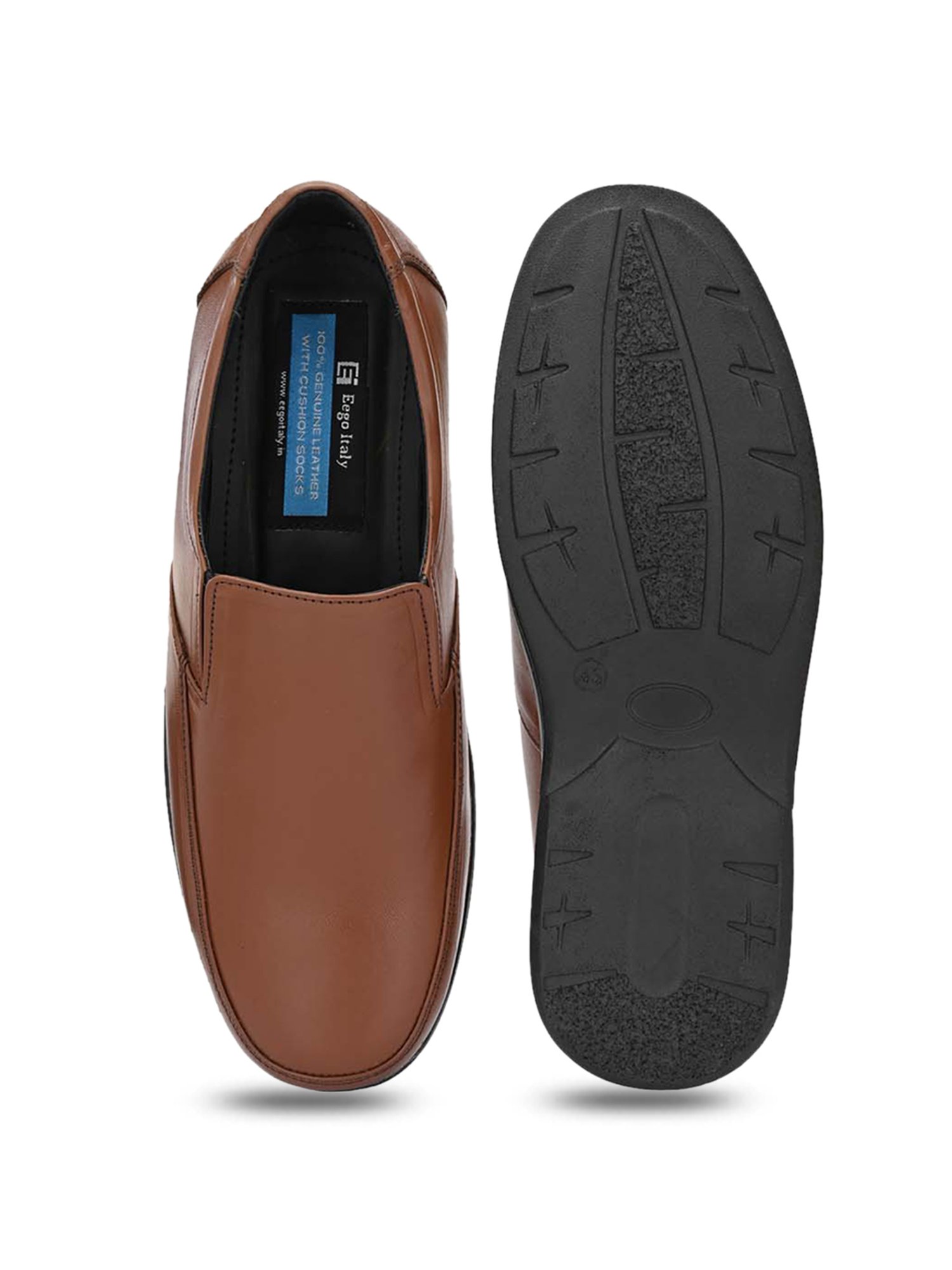 Eego Italy Men's Brown Formal Loafers