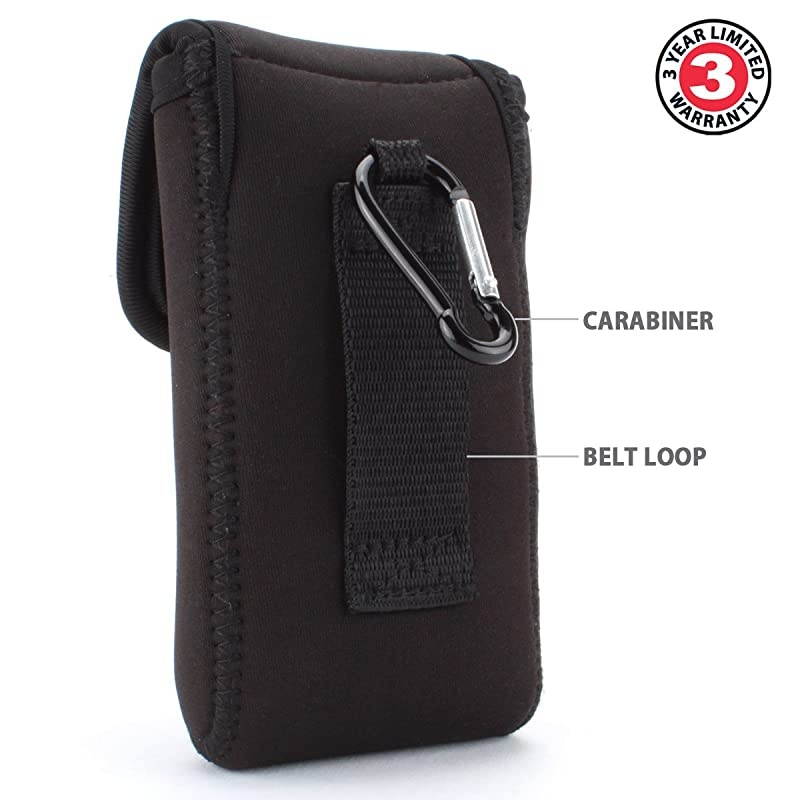 Portable Pocket Radio Case Compatible with C Crane CC Pocket Sangean DT400W Philips AE1500 Kaito KA200 Sony ICFS10MK2 and More with Carabiner Carrying Clip Belt Loop