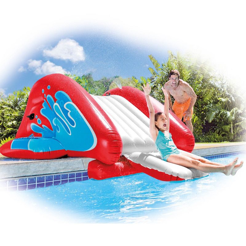 H2OGO! 53346E Mount Splashmore Kids Inflatable Backyard Water Slide Splash Mega Park Toy with Climbing Wall, Slide, Splash Zone, and Spray Blaster